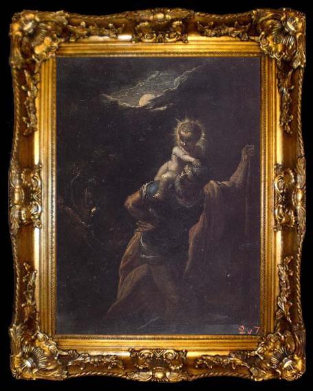 framed  Adam Elsheimer St.Christopher, ta009-2